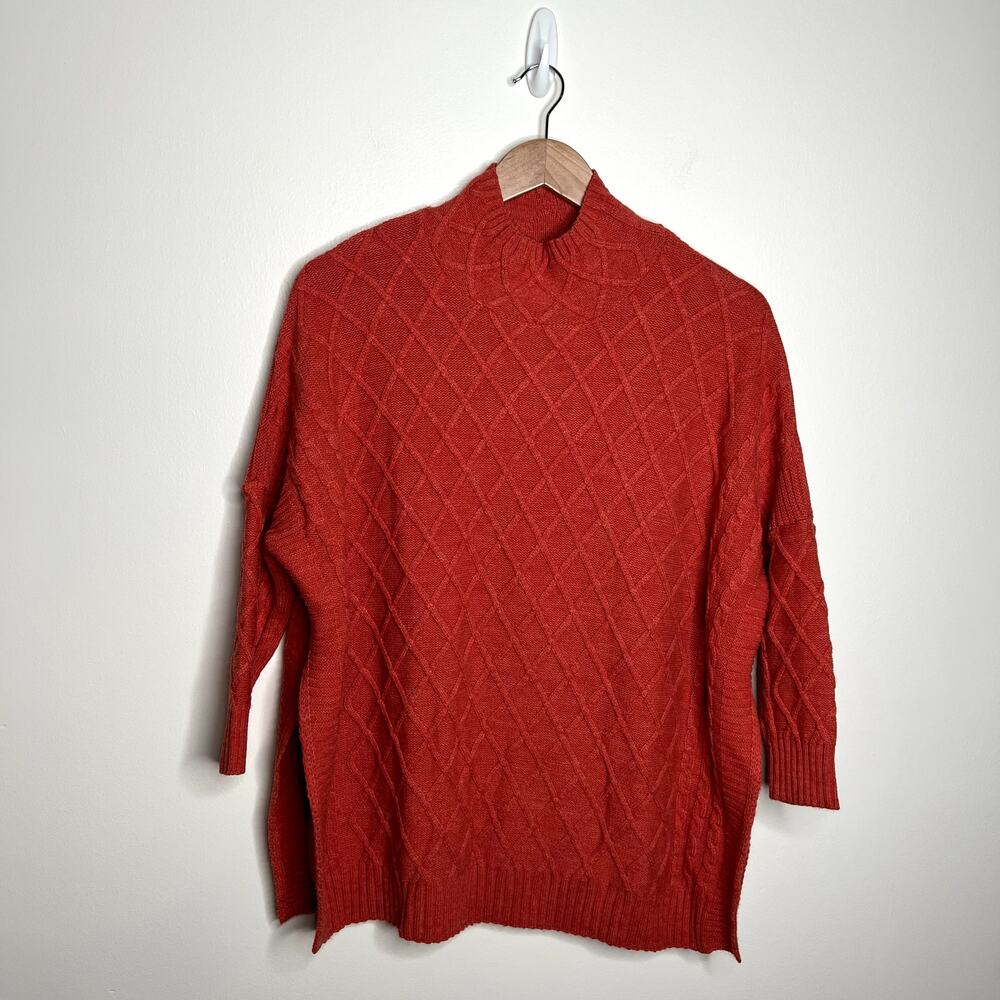 Mersea Orange Slit Side Sweater